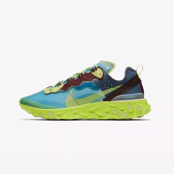 New Nike React Element 87 x Undercover Multi BQ2718-400 Men 8.5 US 7.5 UK 42 EUR - Picture 3 of 7